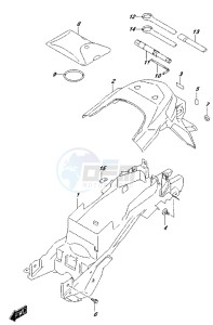 DL650 drawing REAR FENDER