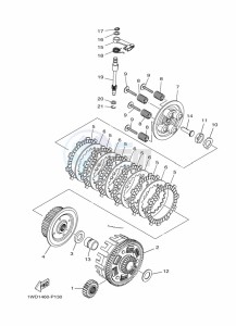 MT-25 MTN250-A (BGJ3) drawing CLUTCH