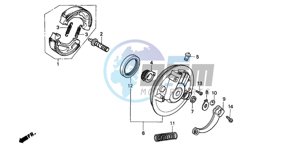 FRONT BRAKE PANEL