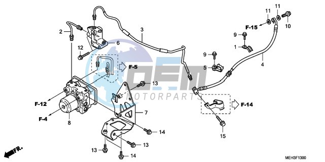 REAR BRAKE HOSE