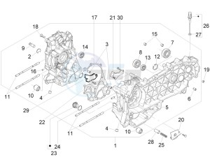 Liberty 125 4t Delivery e3 Single drawing Crankcase