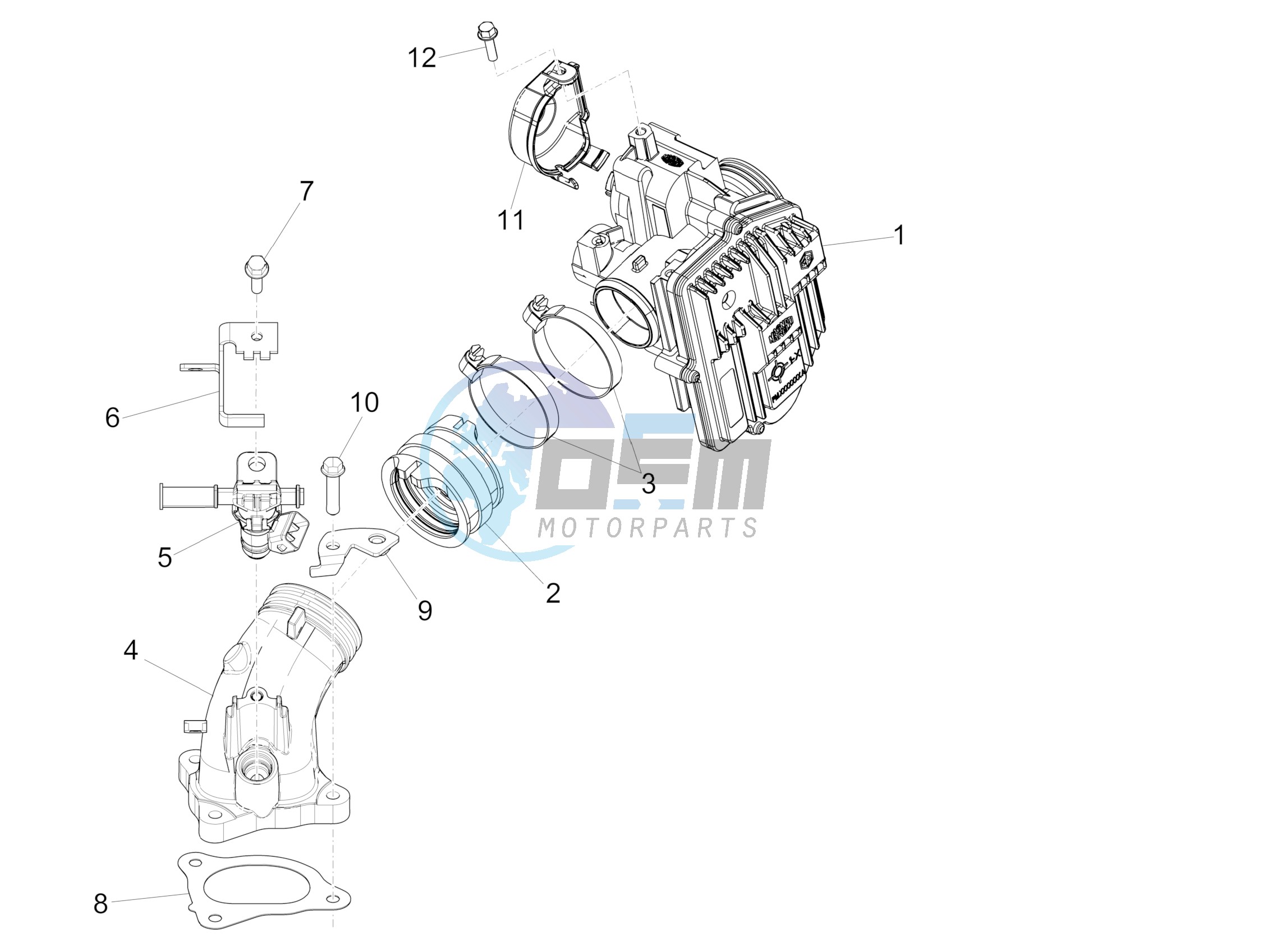 Throttle body - Injector - Union pipe