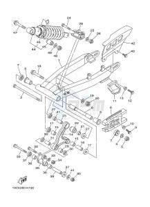 TT-R125 TT-R125LW (2CP6) drawing REAR ARM & SUSPENSION