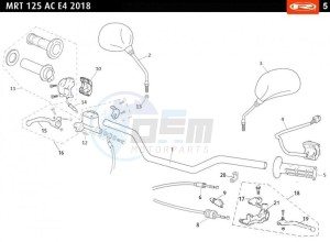 MRT-125-E4-AC-SM-WHITE drawing HANDLEBARS