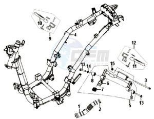 ALLO 50 45 KMH drawing FRAME / ENGINE MOUNT