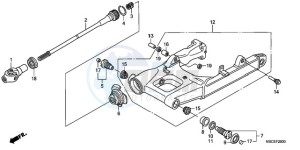 ST1300A9 UK - (E / ABS MKH MME) drawing SWINGARM