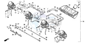 CBR600F3 drawing CARBURETOR ASSY.