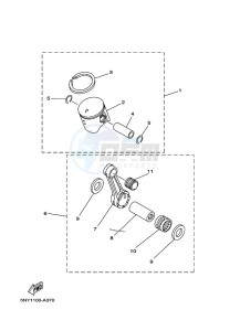 YZ125 (B0V2) drawing OPTIONAL PARTS 1