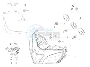 RSV4 1000 RACING FACTORY E4 ABS (NAFTA) drawing Front lights