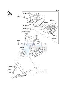 W650 EJ650C6F GB XX (EU ME A(FRICA) drawing Taillight(s)