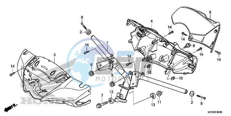 STEERING HANDLE/HANDLE COVER