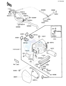 ZL 900 A [ELIMINATOR] (A1-A2) [ELIMINATOR] drawing AIR CLEANER