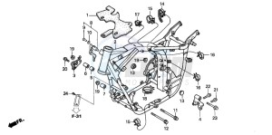 VT750DCA SHADOW SPIRIT drawing FRAME BODY