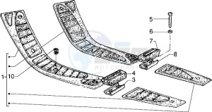 Hexagon 125 GT drawing Rubber mats