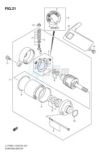 LT-F250 (E28-E33) drawing STARTING MOTOR