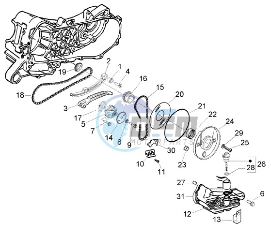 Oil pump-oil pan