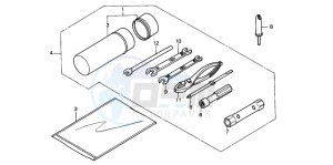 TRX300FW FOURTRAX 300 4X4 drawing TOOLS