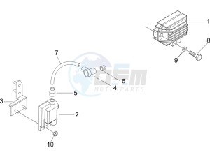 Liberty 50 4t Delivery drawing Voltage Regulators - Electronic Control Units (ecu) - H.T. Coil