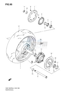 GSX1300R drawing REAR WHEEL L4