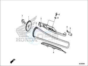 NC750JH Europe Direct - (ED) drawing CAM CHAIN/TENSIONER