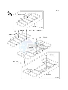 KLF 250 A [BAYOU 250] (A6F-A9F) A8F drawing CARRIER-- S- -