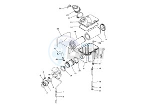 YFM FW KODIAK 400 drawing INTAKE