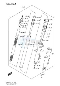 DL650X ABS V-STROM EU drawing FRONT FORK DAMPER