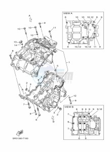 YZF320-A YZF-R3 (B7P6) drawing CRANKCASE