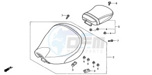 VT125C2 drawing SEAT