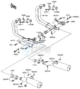 ZG 1000 A [CONCOURS] (A4-A6 A4 ONLY CAN) [CONCOURS] drawing MUFFLER