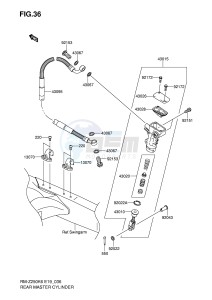 RM-Z250 (E19) drawing REAR MASTER CYLINDER