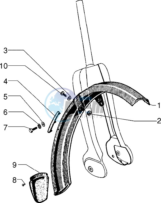 Front mudguard