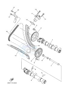 XT1200ZE SUPER TENERE ABS (BP91) drawing CAMSHAFT & CHAIN