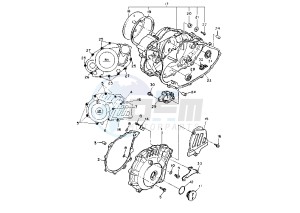 TT R 600 drawing CRANKCASE COVER