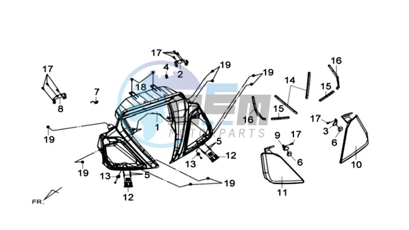 COWLING SPEEDOMETER