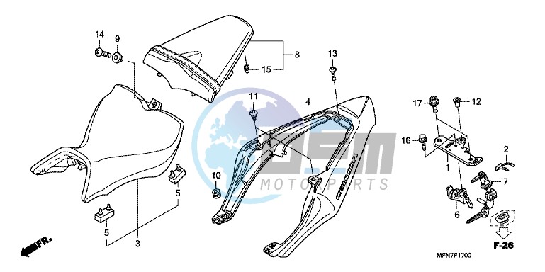 SEAT/ SEAT COWL