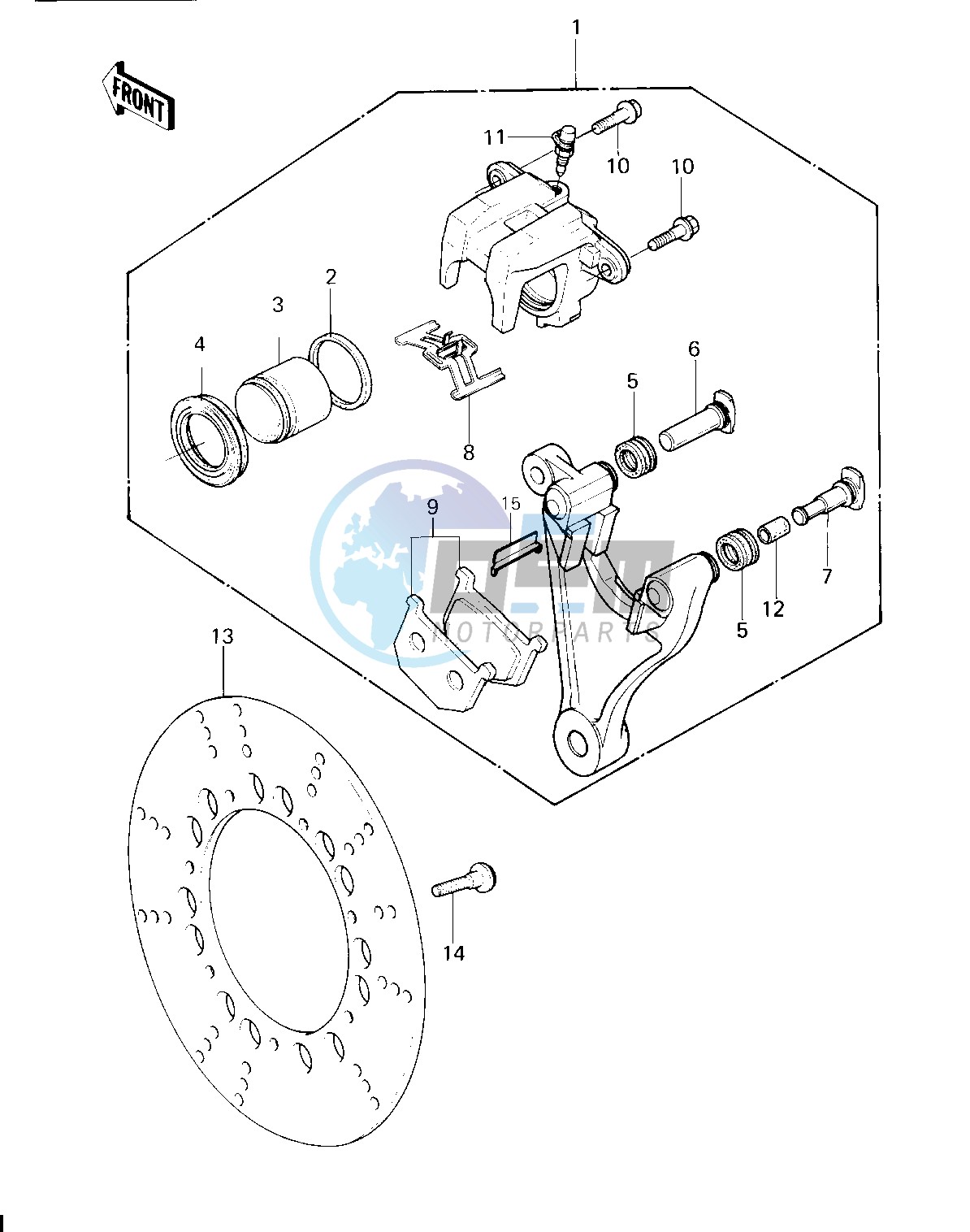 REAR BRAKE -- 80 H1- -