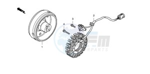 TRX420TM FOURTRAX drawing GENERATOR