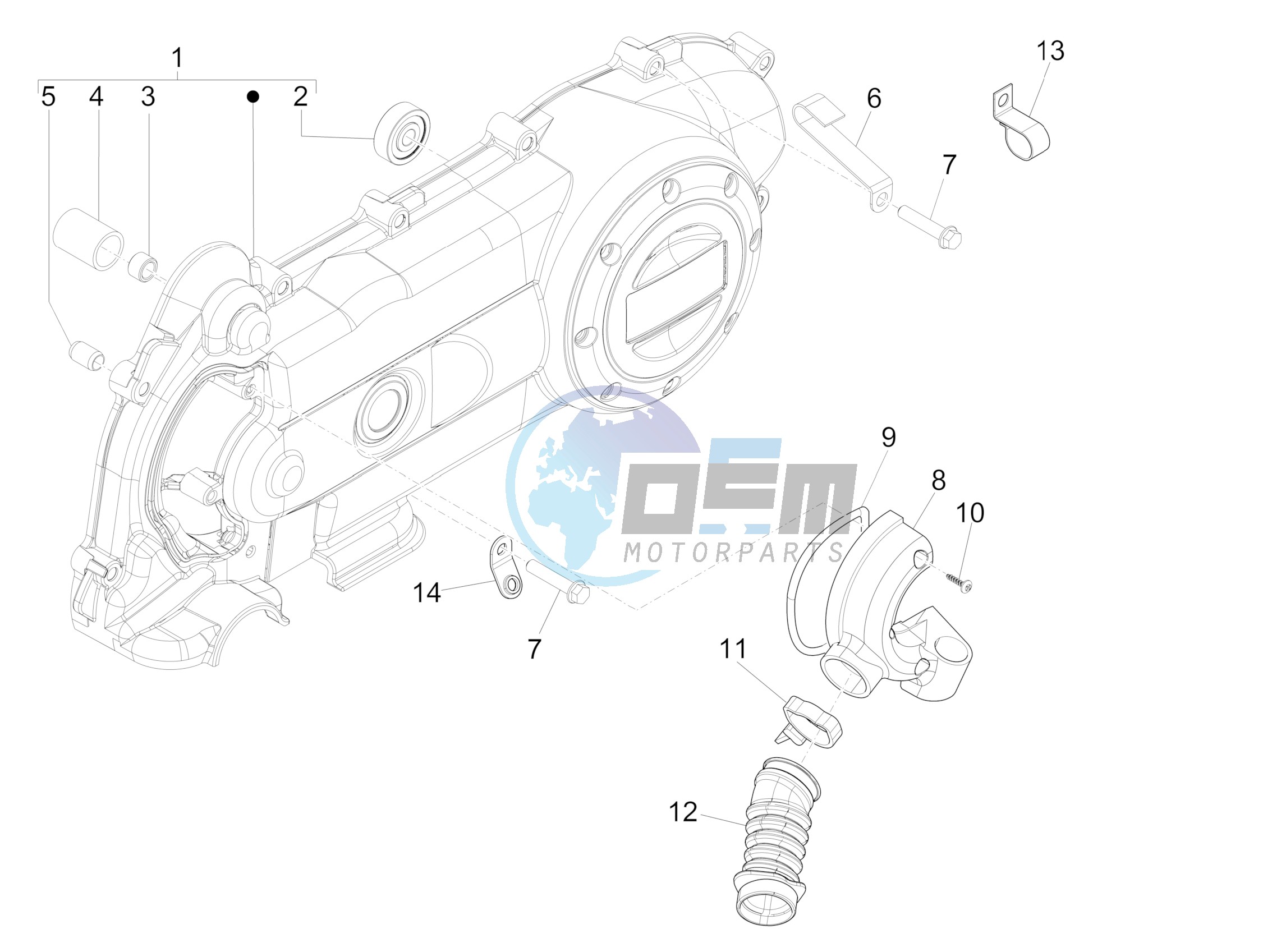 Crankcase cover - Crankcase cooling