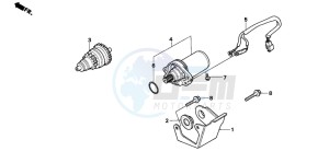 PK50S drawing STARTING MOTOR (PK50MS/SMS)