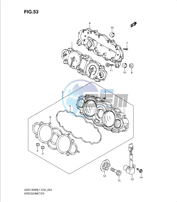 SPEEDOMETER (GSX1300RL1 E24)