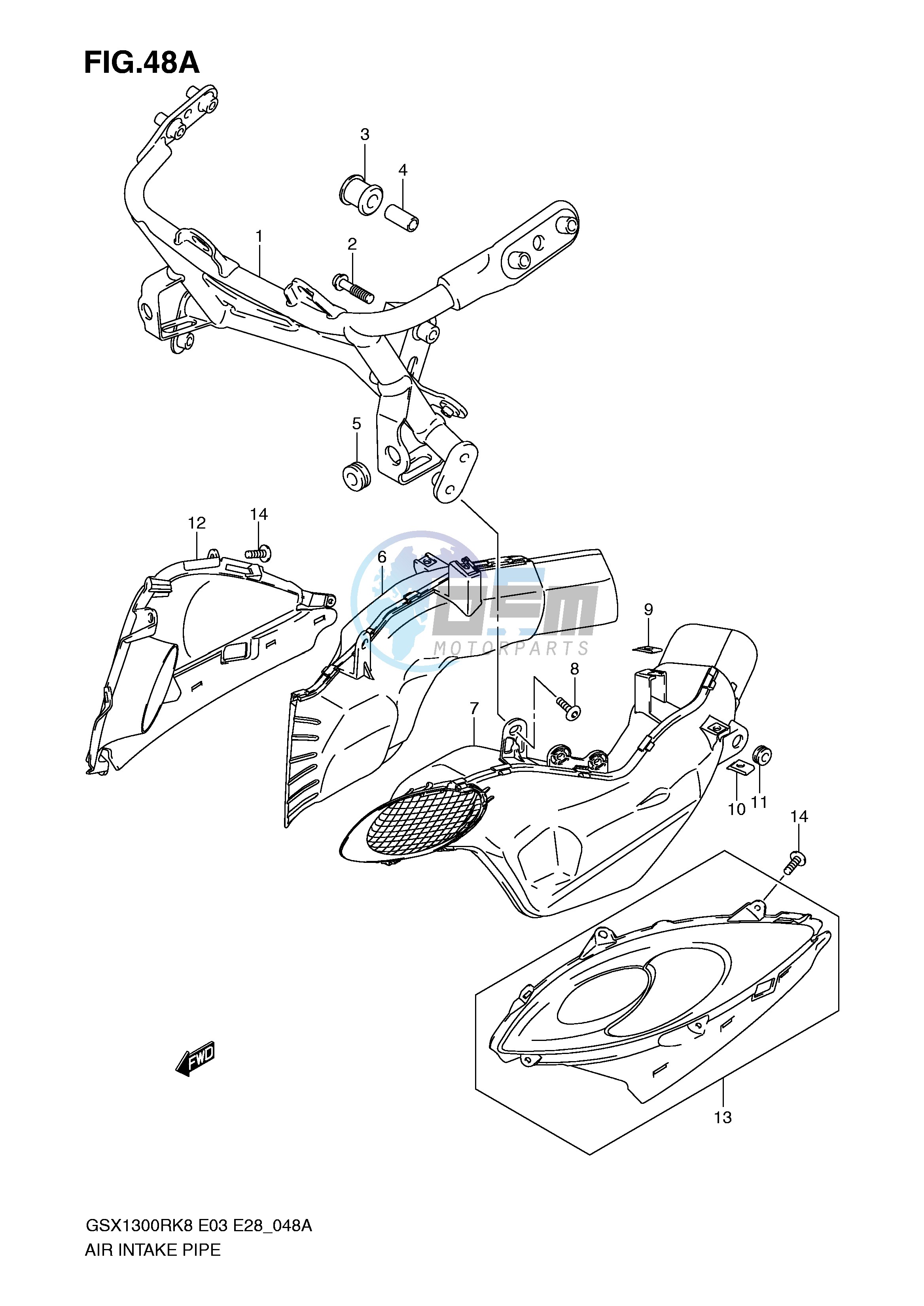 AIR INTAKE PIPE (MODEL K9)