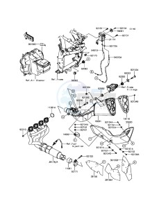 Z800 ABS ZR800BGF FR GB XX (EU ME A(FRICA) drawing Muffler(s)