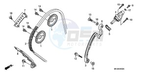 CBR600RAA Europe Direct - (ED / ABS) drawing CAM CHAIN/TENSIONER