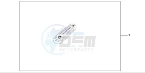 NPS50 drawing EXHAUST COVER SILVER