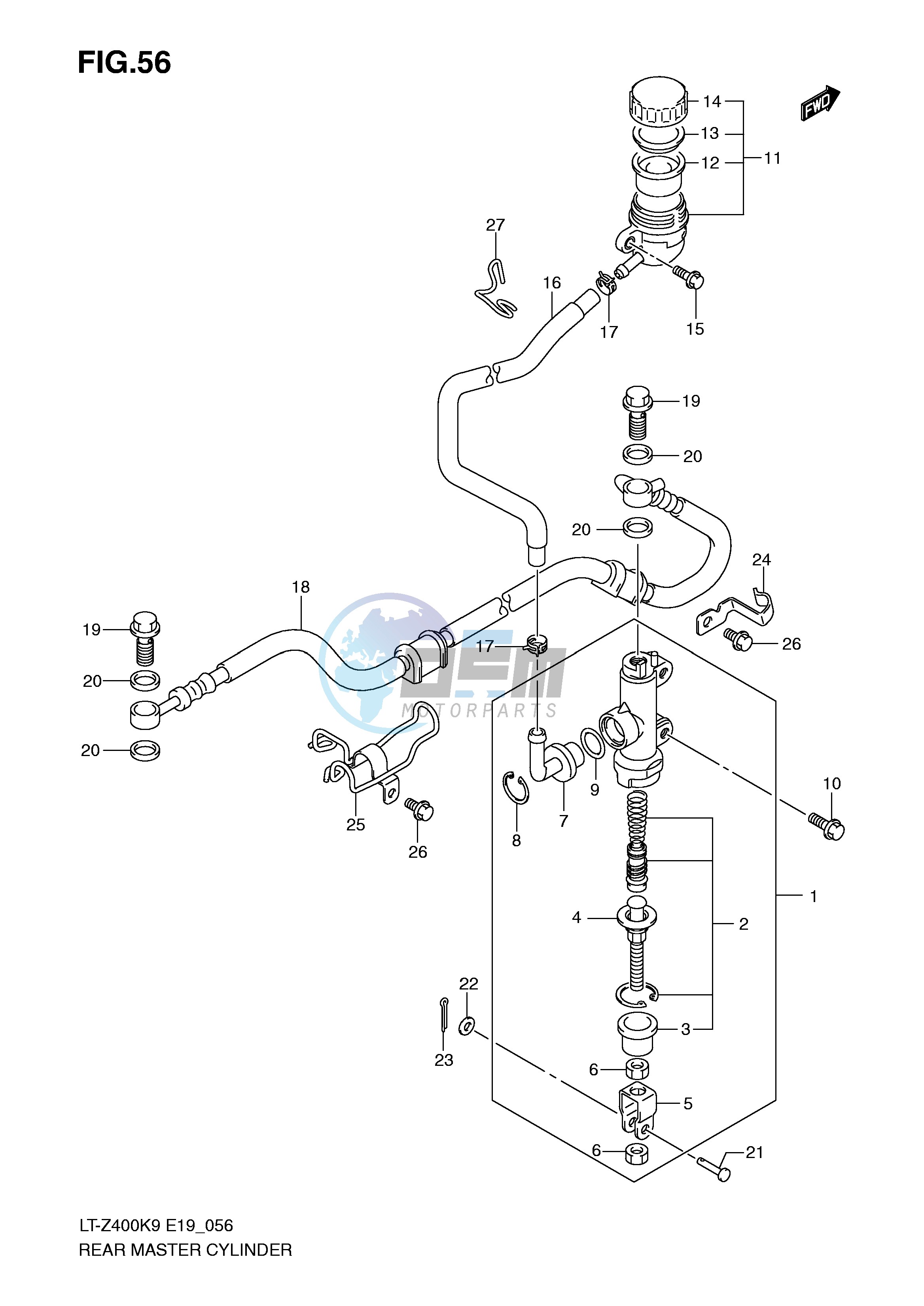 REAR MASTER CYLINDER