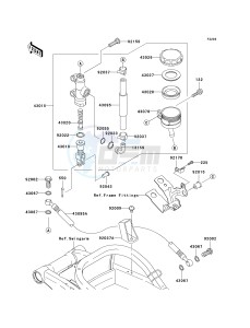 ZX 900 F [NINJA ZX-9R] (F1-F2) [NINJA ZX-9R] drawing REAR MASTER CYLINDER