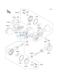 EN 500 C [VULCAN 500 LTD] (C6F-C9F) C6F drawing TURN SIGNALS