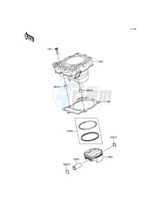 KX250F KX250ZFF EU drawing Cylinder/Piston(s)