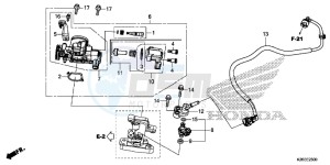 MSX125AH Europe Direct - (ED) drawing THROTTLE BODY